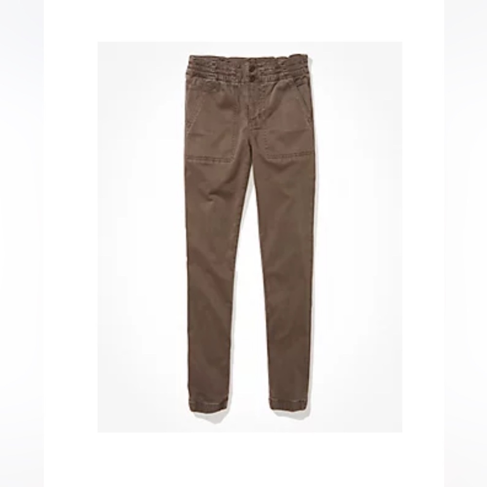 American Eagle Jegging Jogger Pant Women’s Size 16 short Brown Stretch